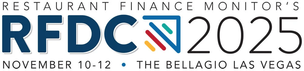 Logo for Restaurant Finance Monitor’s RFDC 2025 event, November 10-12 at The Bellagio Las Vegas.